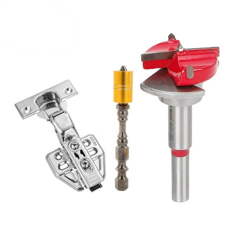 

Alloy Hole Opener Set Hinge Hole Drilling Auxiliary Tools for Wooden Cabinets Wardrobes