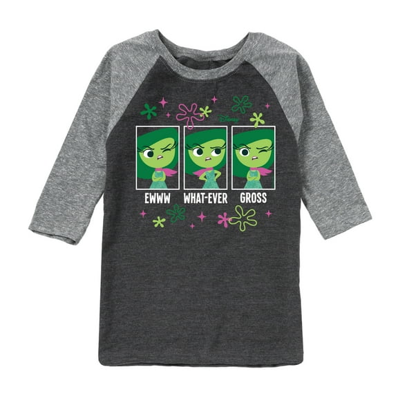Inside Out - Disgust Moods -Toddler And Youth Raglan Graphic T-Shirt
