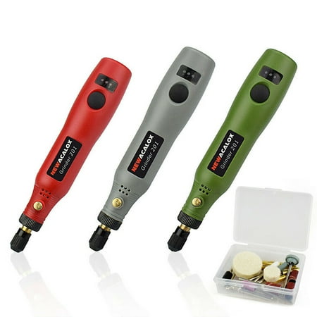

Rotary Tool 10W Hobby Craft Mini Drill Grinder Rotary Tool Set Modeling Polishing Drilling - Red