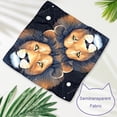 thumbnail image 3 of Leo Pack of Two Translucent Light and Breathable Chiffon Yarn Dog Bandanas, 40.6x40.6x58/16x16x22.8in and 53.3x53.3x76.2/20.9x20.9x30 in - Pet Collars for Small to Medium Dogs, 3 of 5