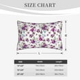 thumbnail image 5 of Haiem Pillowcase for Hair and Skin Queen - Violets Flowers Printed Soft Pillowcase with Envelope Closure-16"x24", 5 of 8