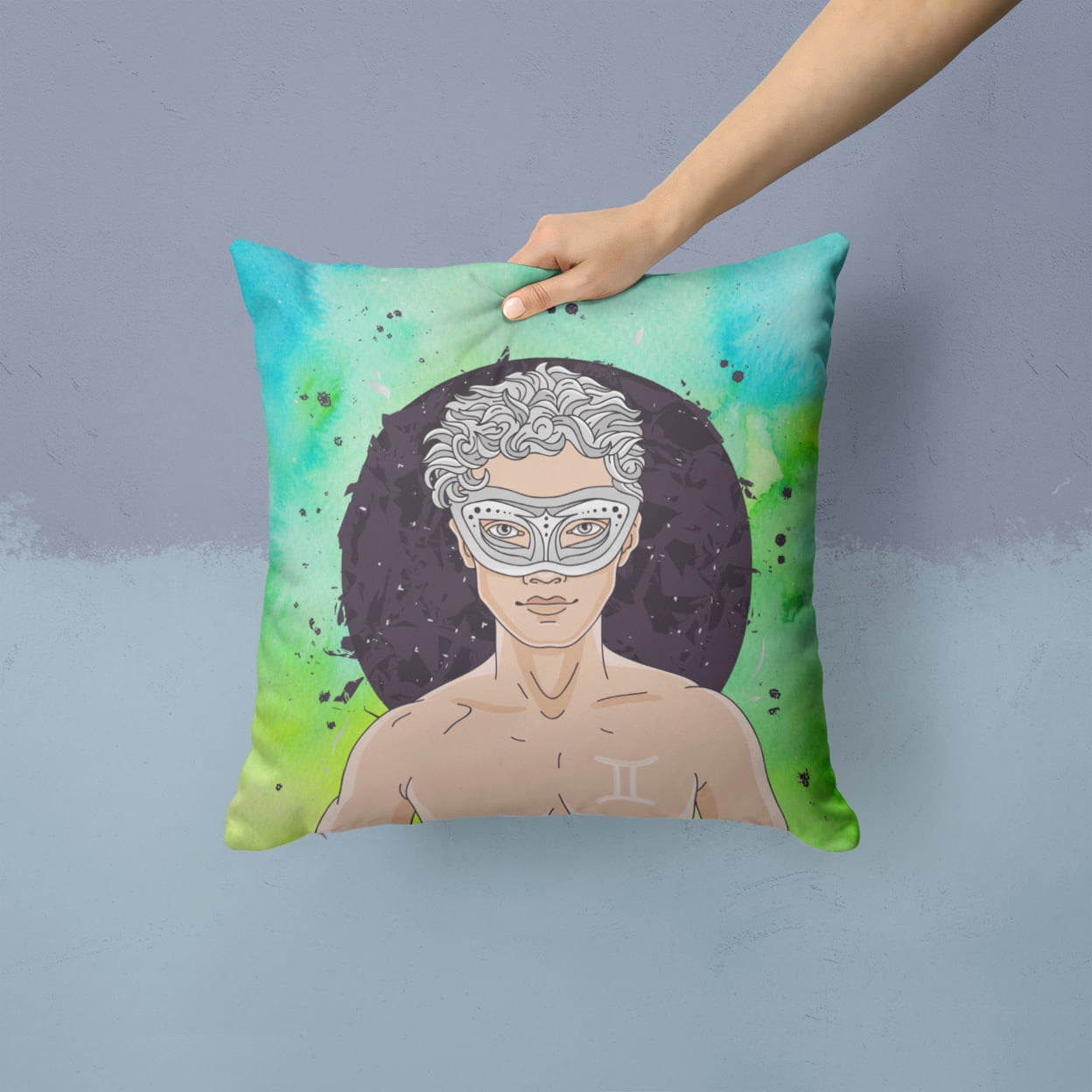 Gemini Zodiac Sign Fabric Decorative Pillow
