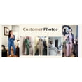 thumbnail image 6 of Weekease Woman Pajamas Set Henley Neck Long Sleeve Tops Drawstring Pants Two Piece Outfit Loungewear with Pockets, 6 of 7