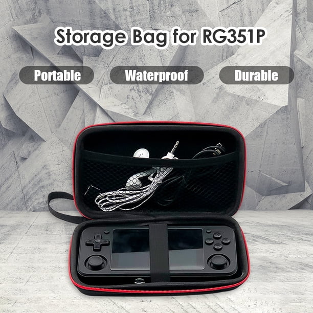 Storage Bag Pouch for RG350 Retro Game Console Protective Zipper Carry Bag
