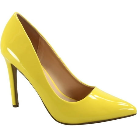

Scheme-s Women s Bridal Sexy Color Slip On Pointed Toe Stiletto Heels Pump Shoes-41