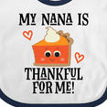 thumbnail image 4 of Inktastic Thanksgiving Nana Thankful for Me Boys or Girls Baby Bib, 4 of 4