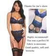thumbnail image 4 of Conjunto de Lencería Vhermosa con Liguero Sujetador y Bragas Verde, 4 of 7