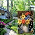 thumbnail image 4 of Heduofu Spring Jubilee Floral Garden Flag Watering Can Birds Welcome Garden Flag Double Sided, House Yard Outdoor Decor, Seasonal Arrangement Home Outside lawn Farmhouse Decoration  White, 4 of 6