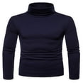 thumbnail image 1 of Mens Slim Fit Casual Turtleneck Sweaters Knitted Pullover Thermal Sweaters, 1 of 5