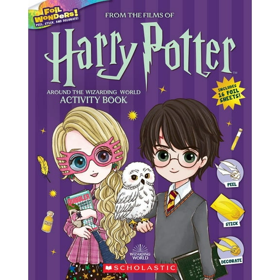 Around the Wizarding World Activity Book (Harry Potter: Foil Wonders) (Hardcover)