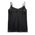 thumbnail image 5 of SNKSDGM Female Tank Top for Women Cropped Cotton Womens Tank Tops Loose fit with Built in Bra Summer V Neck Tank Tops for Women Silk Satin Summer Sleeveless Camisole Straps Top, 5 of 6