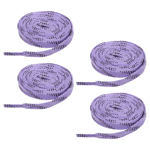 LOLIPPYY 2 Pairs Flat Hockey , Wear-Resistant Polyester Laces for Athletic and Sports Shoes