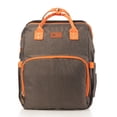 thumbnail image 1 of Mochila Pañalera ISADEN para bebé con cambiador cuna, color Gris-Naranja, 1 of 7