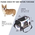 thumbnail image 2 of Dragonfly Premium Pet Carrier Bag - 900D Oxford Cloth, Sherpa Base, Nylon Webbing | Size: 17x10x11.8 in | Durable and Stylish Dog Travel Tote, 2 of 7