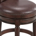 thumbnail image 4 of Duhome Solid Wood Swivel Barstool with High Backrest,Wrap-Around Footrest,Dark Walnut, 4 of 6