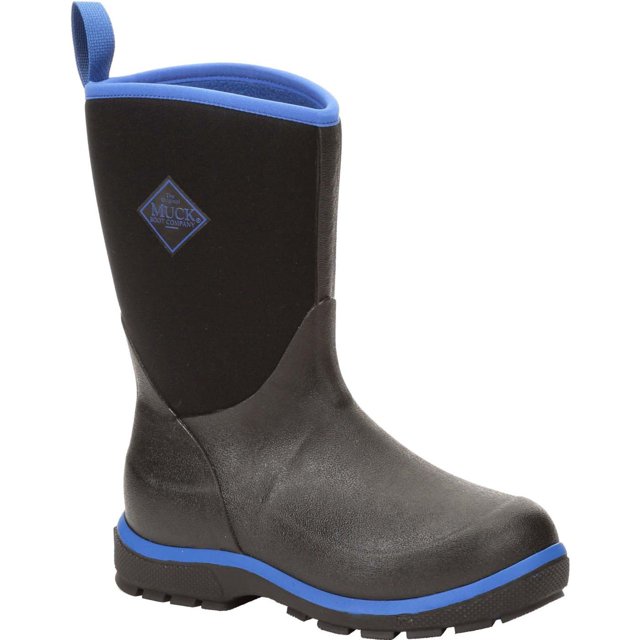 Bota de nieve Muck Boot negro/rosa impermeable para niños