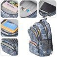 thumbnail image 4 of Paisley and Floral Beige Pattern Cute School Backpack Bag with Padded Back and Adjustable Shoulder Straps 16.9 X 12.6 X 5.9 Inches, 4 of 5