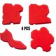 thumbnail image 1 of Juego de herramientas de sellado de silicona, juego de juntas más suave para sellado de juntas de sellador de silicona (4 piezas rojas), 1 of 5