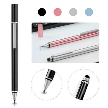 Universal Capacitive Stylus Pen [2 in 1 Precision] Disc Stylus Fiber Tip, for All Capacitive Touch Screens Compatible for iPhone, iPad, Galaxy, Tablets, (Best 2 In 1 Laptop Stylus)