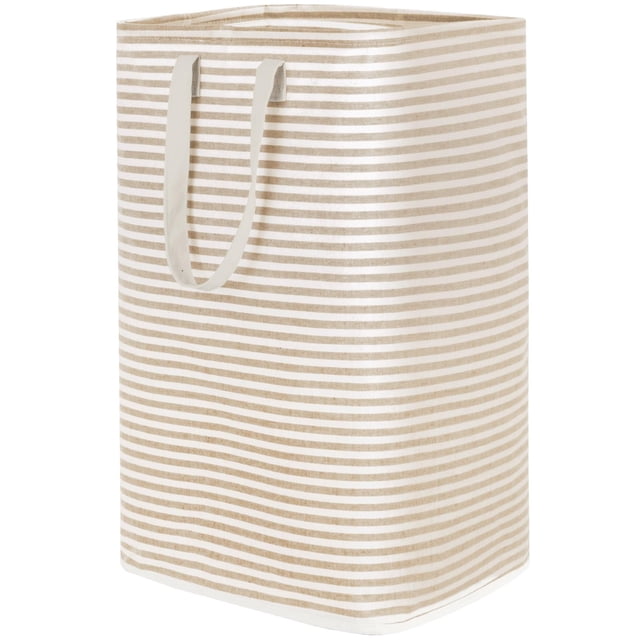 Cesto de ropa Lifewit, grande, plegable, 80 L, impermeable, color beige