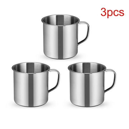 

6pcs Outdoor Camping Hiking Tea Mug Cup Stainless Steel Coffee Cup