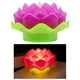 thumbnail image 4 of Vela oscilante con luz de flor de loto, vela LED sin llama para oración de adoración Rosa roja, 4 of 8