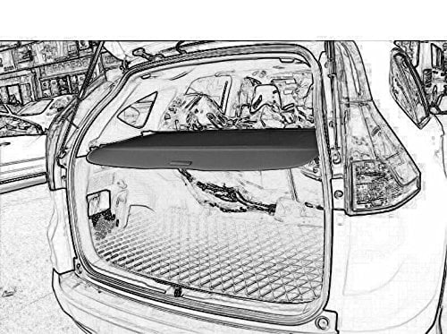 Fits 2017 2018 2019 Honda CR-V CRV Trunk Cargo Cover Security Shade Shield BLACK