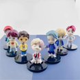 thumbnail image 4 of 7pcs Cake Toppers Character Set of Action Figures Toys，Mini Figurines Dolls Birthday Party Supplies Car Desktop Birthday Decorations, 4 of 5