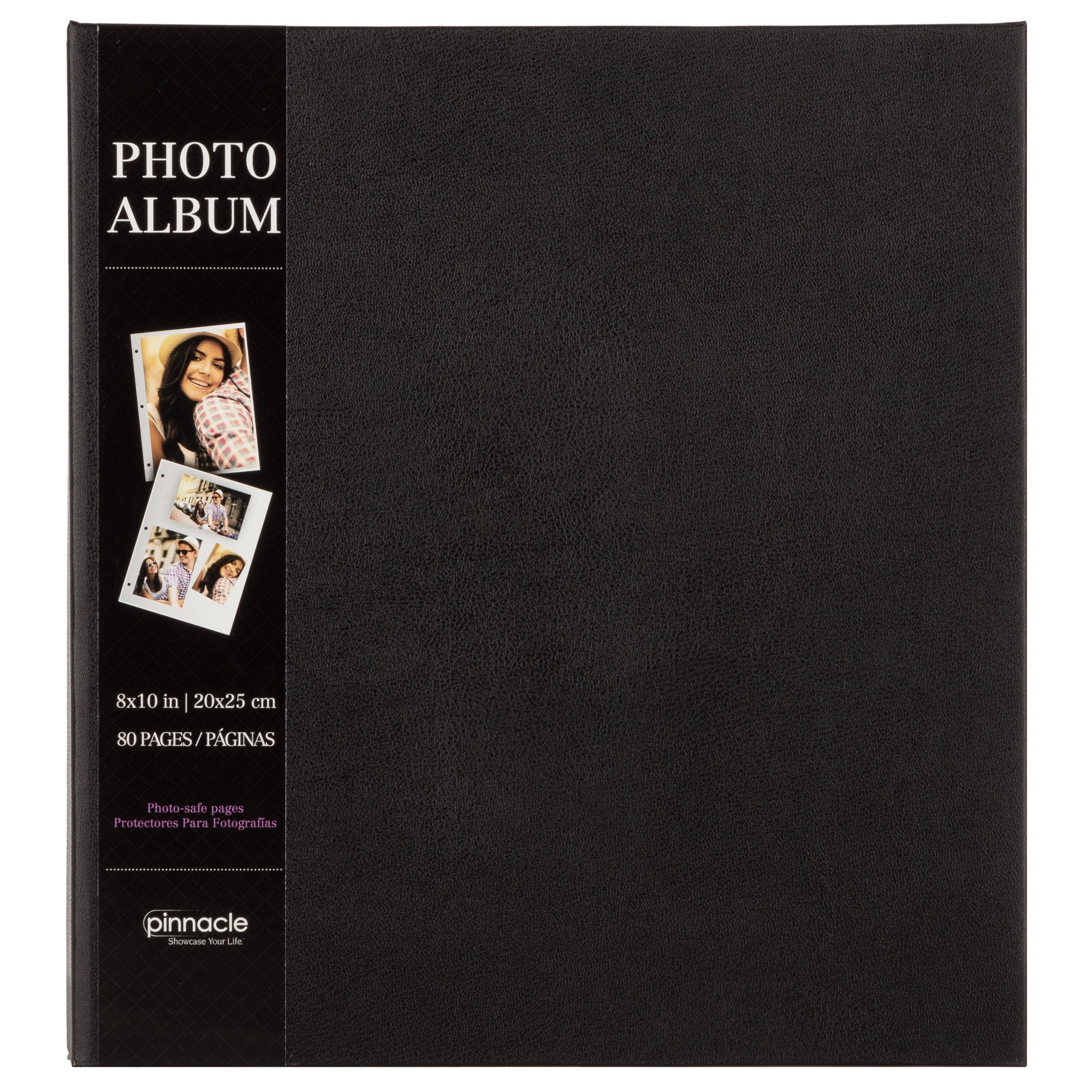 Black Colour Photo Album 4" x 6" Padded Cover Slip-In Photo Album-80 Photos 