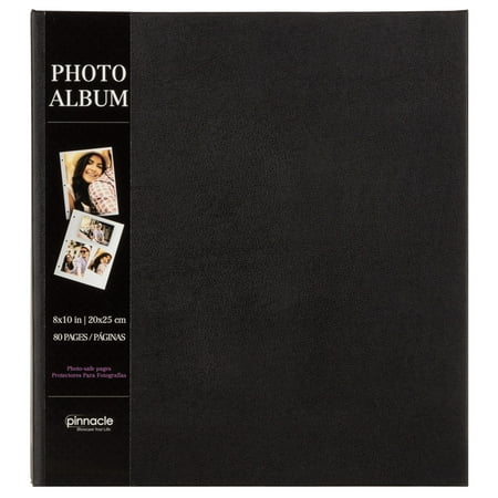Pinnacle Magnetic Black Photo Album, Holds 80 - 4"x6" Photos