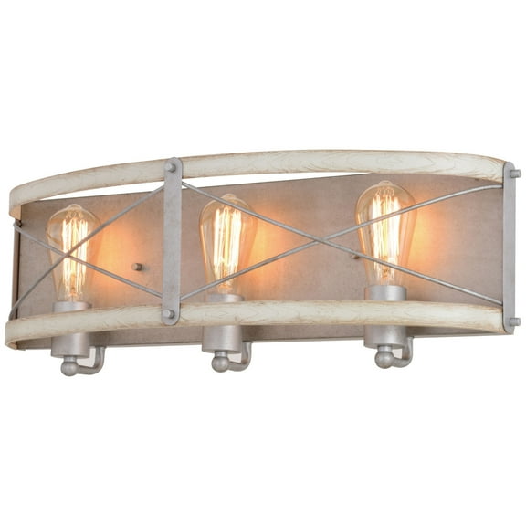 Dale 3 Light Gray Farmhouse Bathroom Vanity Fixture