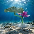 thumbnail image 4 of Clearance! Zguuel Fish Tank Decoration Artificial Aquarium Plants Resting Leaves 4 Realistic Aquarium Leaves 5.12 Inches Rest Bed Tank Sleeping Hiding For Breeding Playing Aquarium, 4 of 5