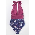 thumbnail image 4 of Women's Halter One Piece Swimsuit Keeping You Accompained Swimwear, 4 of 6