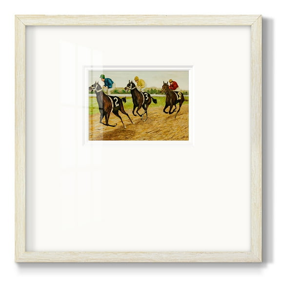Day at the Race VPremium Framed Print