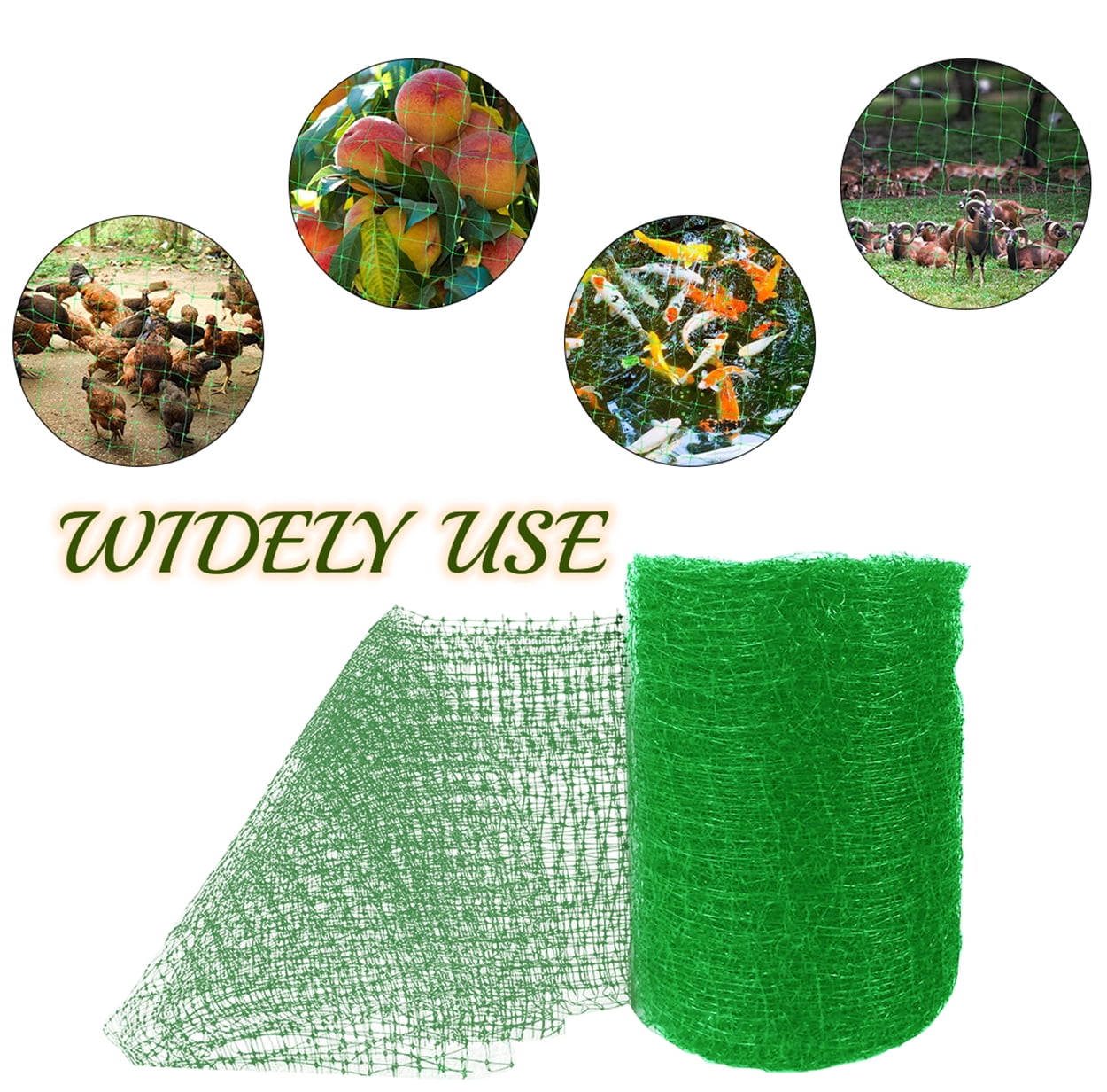 Bird Netting Garden Netting for Garden Protection Reusable for Plants Fruit Trees Vegetables Against Birds Deer and Other Animals 7x100ft Green
