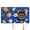 White-308, variant on Dog Food Mat Nebula Cosmic Sci-fi Lovers Space Geek Star Moon Sun Rocket Absorbent Waterproof Non-Slip Pet Feeding Mat