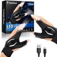 thumbnail image 1 of Guantes de linterna LED recargables para hombre Hinshark, 1 of 8