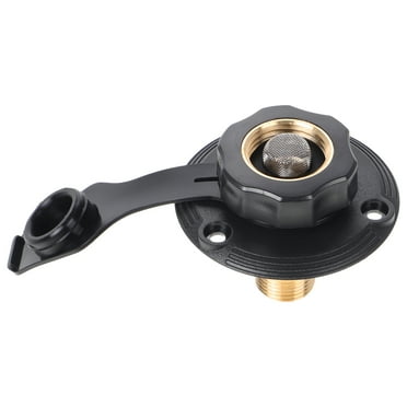 FONDOTIN Rv Water Inlet Replacement Black Abs 1 Set 2.8x2.8x2.4in