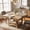 Annual ring, variant on 47.2" Square Dining Table for 4, Square Kitchen Table with 2-Tier Storage Shelf, Anti-Wobble Triangle Legs, Scratch-Resistant Modern Dinner Table for Apartment, Dining Room