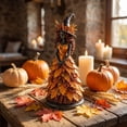 thumbnail image 2 of Resin Floral Witch Figurine, 7.1 inch Nature-Inspired Fall Halloween Statue for Tabletop, Mantel, Shelf, Entryway, Party Display and Seasonal Home Decoration, D, 2 of 7