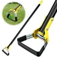 thumbnail image 4 of OUSITAID Jardin Hoe Outil 47 Pouces en Acier Inoxydable Étrier Pointu Boucle Hoe Ergonomique Longue Poignée Outil de Désherbage Réglable pour la Plantation de Ferme Végétale Cour Arrière, 4 of 11