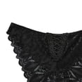 thumbnail image 2 of Gibobby Ropa interior de encaje sexy Cintura media para mujer y encaje sexy en el abdomen y las nalgasPure Braguitas breves(Negro,M), 2 of 3