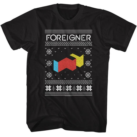 Foreigner F Logo Xmas Sweater Black T-Shirt