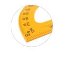 thumbnail image 3 of Practical Protractor Portable Teaching Tool Creative Drafting Supplies Students Stationery for Home School Teacher (Yellow), 3 of 8