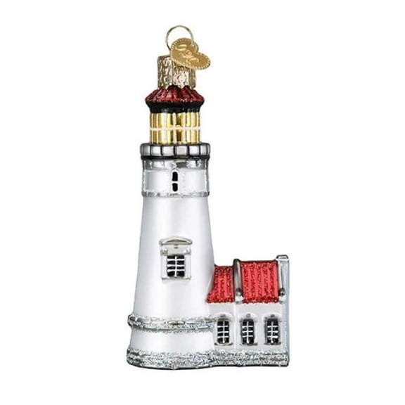 Old World Christmas Heceta Head Lighthouse Blown Glass 2020 Unique Christmas Ornaments for Christmas Tree Decorations