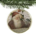 thumbnail image 3 of Holiday Ornament Santa Holly Glass Ornament Claus Glitter Christmas Lc0712 Broom, 3 of 3
