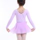 thumbnail image 5 of Conjunto de falda de tul y leotardo con volantes para niñas pequeñas: vestido de baile de manga larga para gimnasia, 5 of 6