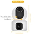 thumbnail image 3 of Cámara de Seguridad CCTV de Doble Lente de 4MP 2.4Ghz Inalámbrica, 3 of 3
