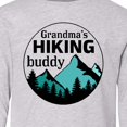 thumbnail image 4 of Inktastic Grandma's Hiking Buddy with Mountains and Trees Long Sleeve Youth T-Shirt, 4 of 5