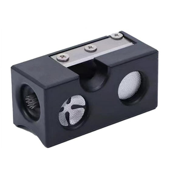 Pool Cue Tip Shaper 8 In 1 Aluminum Kit Tool Accessories for Replacement and Shaping Tips,Black,2.36*0.98*1.18 inch